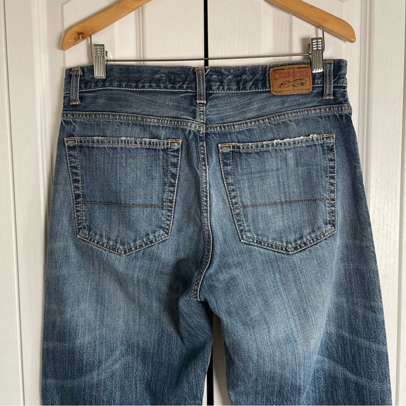 Rare Vintage Cremieux Jeans Men’s 32x32 Blue Denim Relaxed Baggy Whiskering - Picture 8 of 16